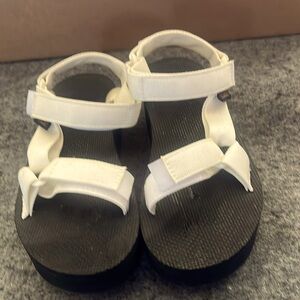 Teva platform velcro sandals